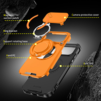 Fundas para Teléfono Móvil con Ventana Deslizante, Soporte Metálico Circular, para Xiaomi 17 Pro Max, Protección Magnética para la Cámara, Cubierta Trasera