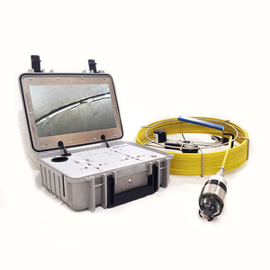 Caméra d'inspection des égouts avec écran de 10 pouces IP68, contrôleur de boîte, tige de poussée, caméra de drainage avec <span class=keywords><strong>compteur</strong></span> de mètres et localisateur 512 Hz - Product Image 1