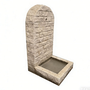 <span class=keywords><strong>Fontaine</strong></span> murale <span class=keywords><strong>en</strong></span> <span class=keywords><strong>pierre</strong></span> naturelle beige antique pour lavabo extérieur de jardin europé<span class=keywords><strong>en</strong></span>, à vendre - Product Image 6