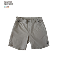 Shorts d'extérieur formels pour hommes, gris, imperméables, coupe-vent, respirants, 235 g/m², 89 % polyester, 11 % élasthanne, vente en gros sur mesure