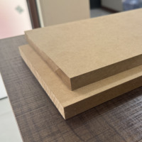 Panneau MDF stratifié blanc brillant 18 mm 4x8 pieds, panneau de fibres de bois MDF à densité moyenne 18 mm pour meubles