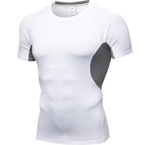 Camiseta Deportiva de Manga Corta para Hombre, de Secado Rápido, Transpirable, Elástica y Ajustada, para Deportes, Running, Entrenamiento, Absorbe el Sudor - Product Image 3