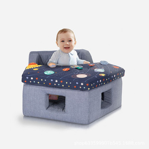 Fauteuil bébé avec dossier pliable, design contemporain en textile, pour enfants de 8 à 11 mois - Product Image 1