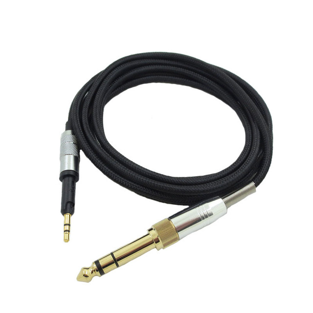 Headphone Cable Suitable for Sennheiser HD6DJ HD8 HD7 HD598 Over-ear Headphones with 2.5mm Plug and Woven Cable