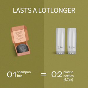 Barre de <span class=keywords><strong>shampoing</strong></span> <span class=keywords><strong>solide</strong></span> 3 en 1 végétalien naturel sans eau <span class=keywords><strong>barbe</strong></span> corps lavage charbon de bois détox noir pour homme - Product Image 4