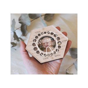 Boîte de rangement personnalisée pour la première coupe de cheveux et les dents, cadeau de douche de bébé pour fille - Product Image 1