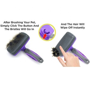 Brosse de toilettage pour animaux KINGHON, auto-nettoyante, automatique, pour chien et chat, brosse à poils pour animaux, peigne pour enlever les poils de chien - Product Image 4