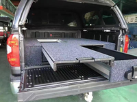 2022 ford Ranger Rapitor Système de tiroirs de voiture Off Road Van Cargo Storage Tiroir de lit de camion fonctionnel pour ramassage avec curseur de réfrigérateur