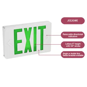 Fabriqué par FEITUO 6 pouces LED panneau de sortie vert éclairage de sortie d'urgence pour la série JEE