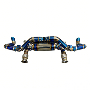 Système d'échappement Vortex Titanium Valvetronic pour Audi R8 V10 5.2L 2024-2025, silencieux catback racing, système léger à découpe en forme de pie - Product Image 1