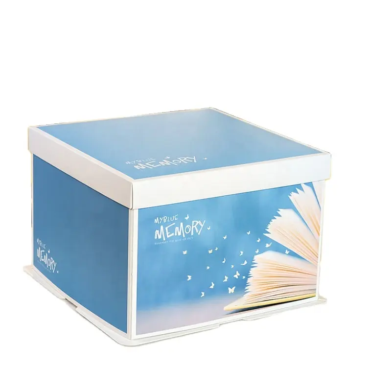 Kraft Ivory Bakery Boxes with Window Cake box PVC Transparent Window Beautiful Cake box Food Packaging