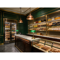 Meubles de salon pour cigares de luxe sur mesure, vitrine à cigares en bois, humidor pour magasin