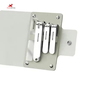 Customizable Logo Print 4-Pcs Luxurious Stainless Steel Infant Care <b>Tools</b> Manicure Pedicure <b>Set</b> with <b>Box</b> Bulk Order - Product Image 2