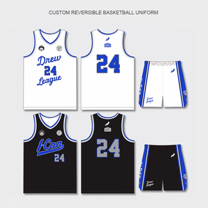 ボーイズユースリバーシブルノースリーブバスケットボールユニフォームセット-カスタム100%ポリエステルプリント両面ジャージーショーツ通気性あり - Product Image 1