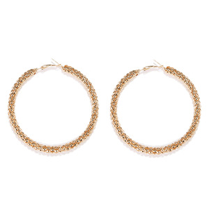 Artilady New Trendy Gold <strong>Silver</strong> Punk Oversized Big Circle <strong>Chunky</strong> <strong>Hoop</strong> Dangle Statement Earrings for Woman - Product Image 6