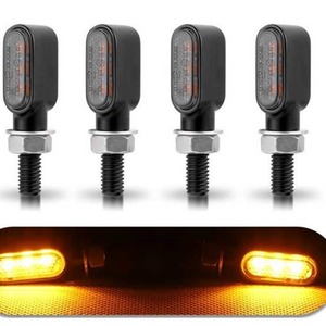 <span class=keywords><strong>Mini</strong></span> lámpara LED de señal de giro de 8mm, indicadores de 12V para Honda Yamaha <span class=keywords><strong>Kawasaki</strong></span> <span class=keywords><strong>Moto</strong></span> Cafe Racer, sistemas de iluminación intermitente para motocicletas - Product Image 2