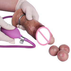 Dildo silikon realistis Dildo dengan telur untuk pria wanita, Dildo penyumbat Anal realistis bertekstur Penis seperti hidup dengan dasar isap - Product Image 1