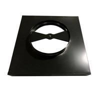 Adaptateur de col en aluminium réglable pour contrôle d'air CVC avec amortisseur radial et design graphique
