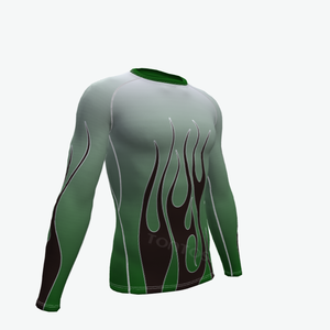 Vente en gros vierge OEM Surf imprimé Compression chemise à manches longues UV personnalisé Rash Vest personnalisé imprimé Rash Guard pour hommes - Product Image 6