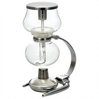 Cafetière à expresso manuelle - Cafetière à siphon en verre avec une capacité de 1 L et un design pliable pour une utilisation en extérieur et dans les hôtels