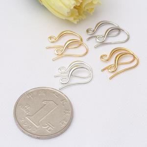 Crochets de boucle d'oreille plaqués or 14K/18K boucles d'oreilles bricolage fournitures de fabrication de <span class=keywords><strong>bijoux</strong></span> matériaux accessoires de boucle d'oreille pour femmes en gros - Product Image 2
