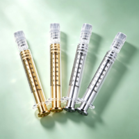 Seringue en verre Luer Lock de 2,25 ml avec colonne de décompression pour la manipulation d' aliquots de matières premières