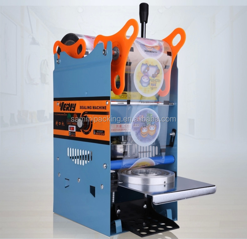 Machine à sceller électrique manuelle, thermoscelleuse pour gobelet de thé au lait, bubble tea