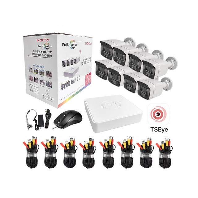 H.265 SMART HOME SECURITY XVR Kit Outdoor Security Camera System Home CCTV Kit with Night Vision Audio IP Video Security