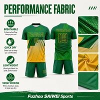 Camiseta de Fútbol Personalizada con Nombre y Número, Sublimación Completa, Transpirable