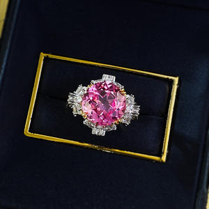 Nieuwe S925 zilveren luxe zware industrie 11 * 11 lotus snijring, rijke dame bruiloftssieraden - Product Image 5