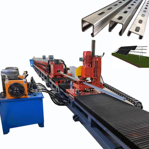 Steel Metal CU Type Solar <b>Bracket</b> Roll Forming Machine Photovoltaic Support Panel Strut Making Machine - Product Image 1