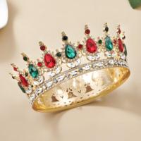 Diadème de mariée baroque coloré couronne reine royale couronne bal diadèmes de mariage de mariée pour mariage bal anniversaire tête couronnes pour les femmes