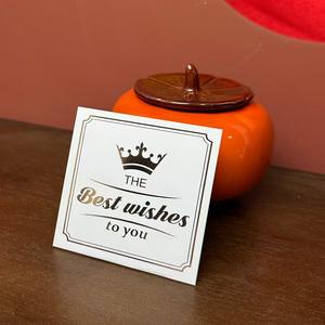 Tarjetas de agradecimiento a granel personalizadas-Tarjeta de agradecimiento de compra rectangular con lámina dorada, tarjeta de recuerdo para negocios - Product Image 5