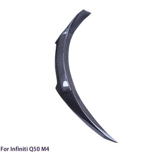 สปอยเลอร์หลังคาร์บอนไฟเบอร์ทรงรังผึ้งสไตล์ M4 สำหรับ Q50 Q50S Q50L ปี 2013-2023 - Product Image 4