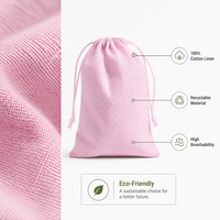 Sac à poussière en coton et lin avec cordon de serrage, logo personnalisé, multicolores, petit, tendance, écologique, réutilisable, pour emballer des bijoux, des cadeaux