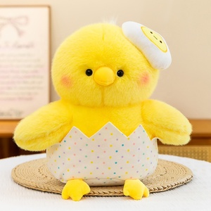 Figurine de poussin en coquille d'œuf <span class=keywords><strong>Zoe</strong></span>, célèbre sur Internet, best-seller, jouet en peluche, poupée de compagnie anti-stress à pétrir pour la table - Product Image 3