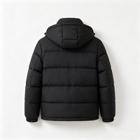 Veste d'hiver décontractée pour homme, veste matelassée à capuche surdimensionnée, veste streetwear rembourrée en duvet, taille plus