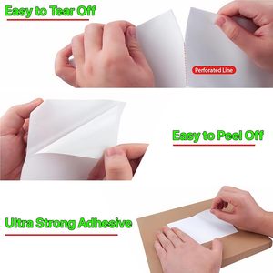 4*6 pulgadas 100*150 etiqueta adhesiva de envío térmica papel térmico etiqueta adhesiva térmica pila de etiquetas (3000 piezas por pila) - Product Image 6