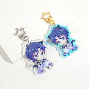 Personalizado lindo acrílico <span class=keywords><strong>Anime</strong></span> llavero UV impresión peso ligero al por mayor directo de fábrica dibujos animados promoción bolsa de regalo Accesorios - Product Image 6