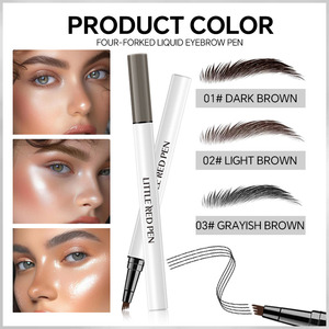 4 ngã ba lông mày bút chì tự nhiên không thấm nước Chống Mồ Hôi kéo dài chất lỏng không mờ nhạt nhuộm cực kỳ tốt lông mày Bút Chì Công cụ trang điểm - Product Image 3