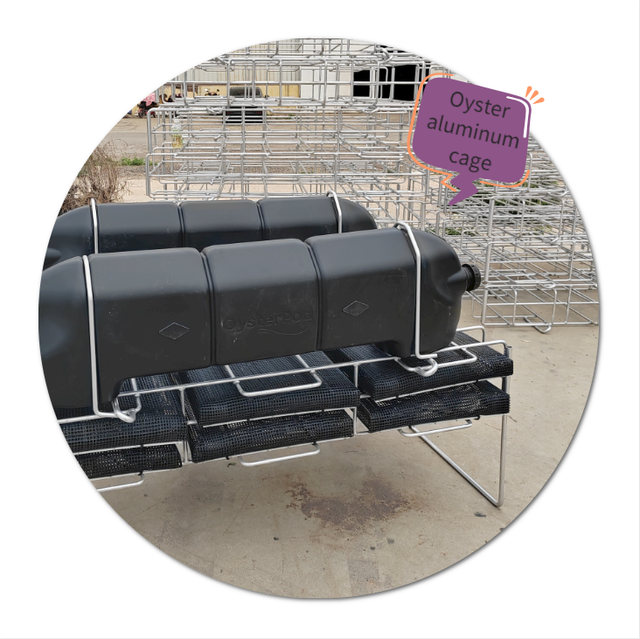 Aquaculture oyster Farming Surface Grow-Out Cage  Float 6 Bags Cage Shellfish