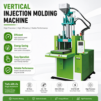 Máquina de Moldeo por Inyección Vertical de Plástico con Mesa Rotatoria y Servomotor de Ahorro Energético, Fuerza de Sujeción de 392KN/40 Toneladas, 2-4 Estaciones, Alta Producción