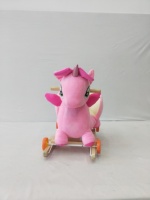 Chaise cheval à bascule pour bébé licorne poney avec 32 mélodies son de musique