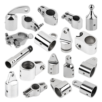 Accessoire de quincaillerie pour bâche de bateau : Capuchon coulissant supérieur en acier inoxydable 316 pour bimini de yacht