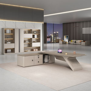Mesa de Oficina Ejecutiva para el hogar de lujo de alta calidad, muebles de panel de madera modernos, escritorio de ordenador de oficina - Product Image 5