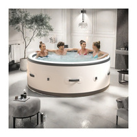 Qualité d'exportation 4-6 Personnes Fête Baignoire Spa Gonflable pour Adultes Bain de Glace Récupération Baignoire Intérieure Portable