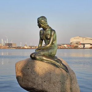 カスタマイズされたモダンで伝統的な屋外用等身大ブロンズ人魚像と装飾彫刻 - Product Image 4