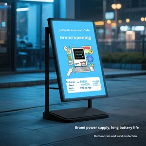 Support d'affichage LED extérieur résistant au vent avec base à eau pour la publicité sur trottoir - Product Image 6