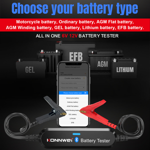 Testeur de <span class=keywords><strong>batterie</strong></span> KONNWEI BK100 2026 le plus vendu – Moniteur de forme d'onde de tension pour tests de démarrage et de charge AGM, EFB, GEL - Product Image 5