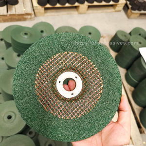 Muela abrasiva de centro deprimido de 230mm Tipo 27 Amoladoras angulares de cubo roscado de cambio rápido Premium-9 'X .25' X 5/8-11 Rosca - Product Image 5